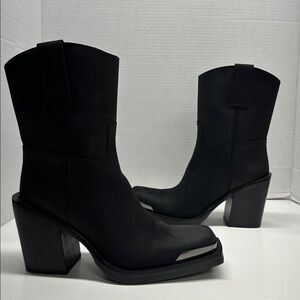 Jeffrey Campbell Black Ankle Boots